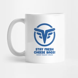 Stay Fresh 70's Style (Blue) Mug